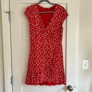 Mock wrap dress